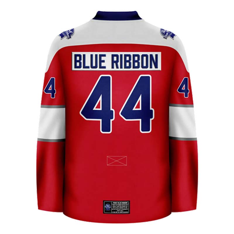 Personalized Pabst Blue Ribbon Retro Classic Hockey Jersey - Flexiquor.com