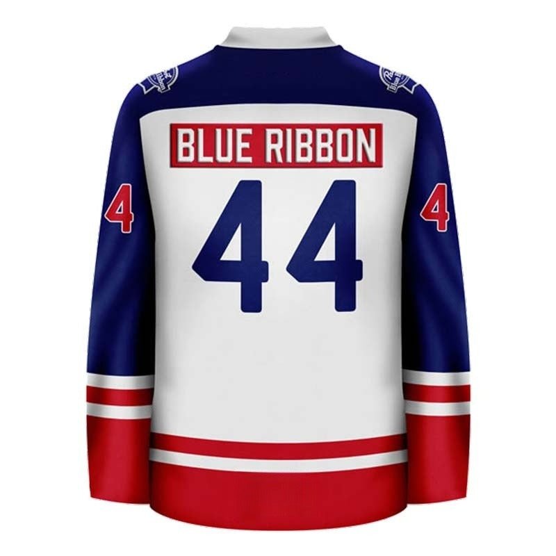Personalized Pabst Blue Ribbon Vintage Heritage Hockey Jersey - Flexiquor.com