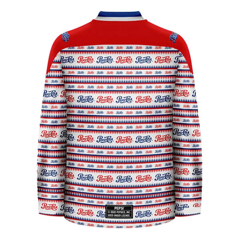 Pepsi Cola Retro Pattern Hockey Jersey - Flexiquor.com