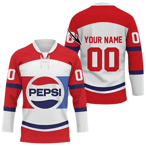 Personalized Pepsi Hockey Jersey - Flexiquor.com