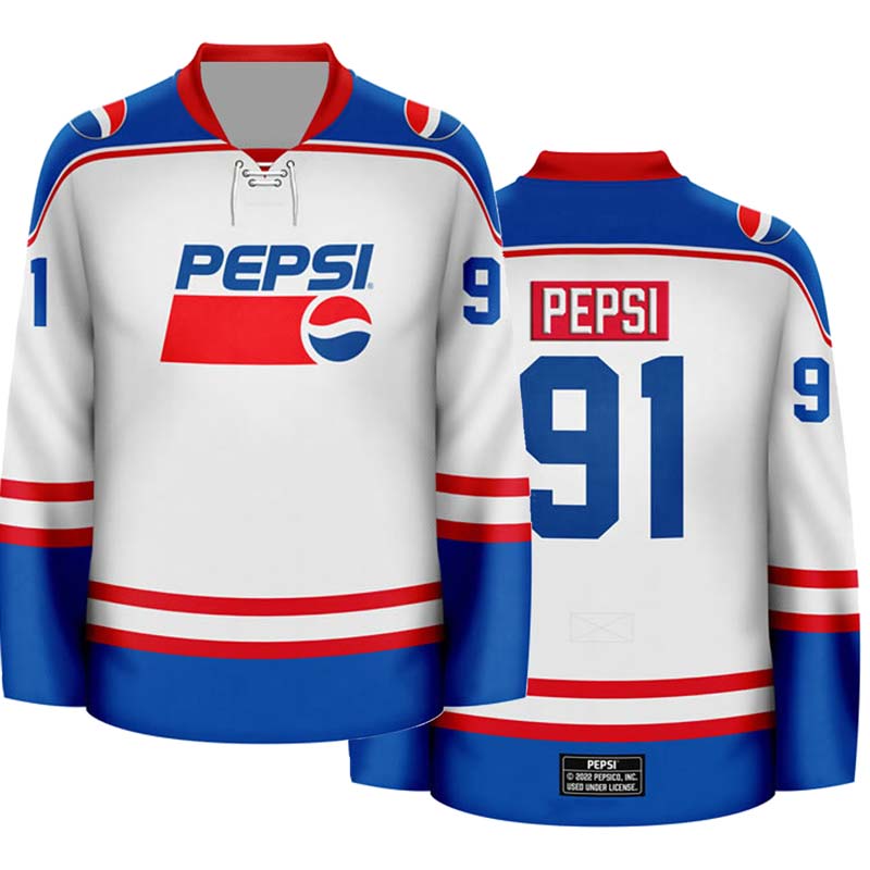 Personalized Pepsi Stripe Hockey Jersey - Flexiquor.com