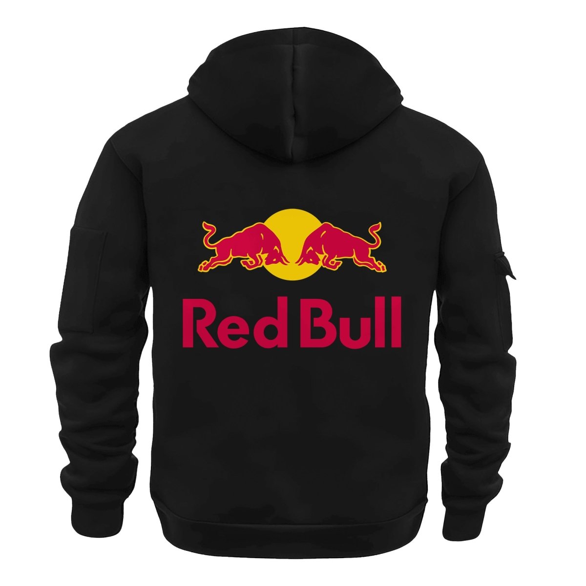 Personalized Red Bull Half Zip Hooded Sweatshirt - Flexiquor.com