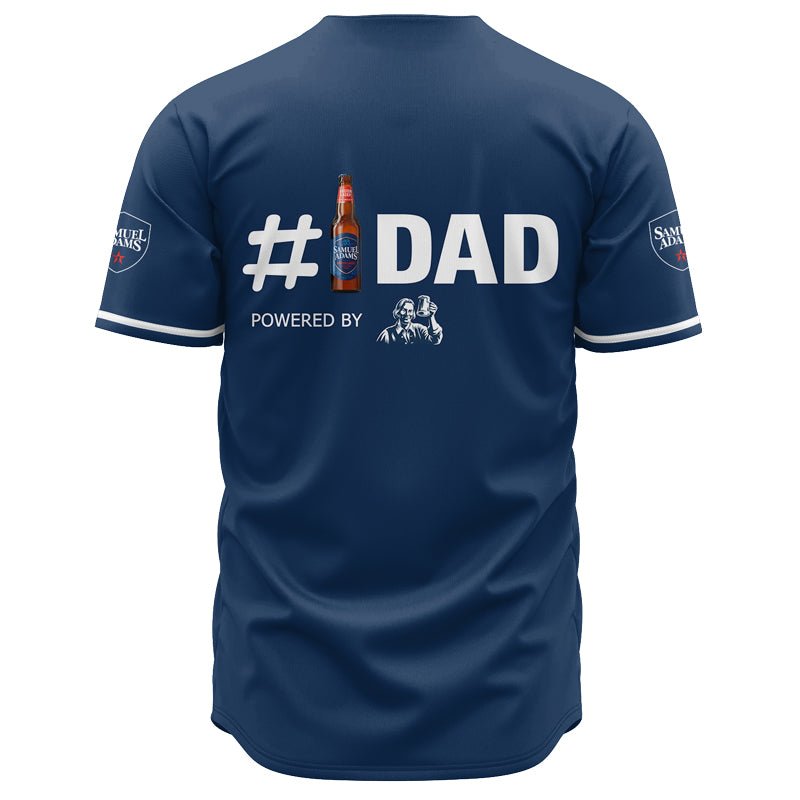 Personalized Samuel Adams Happy Father's Day Baseball Jersey - Flexiquor.com