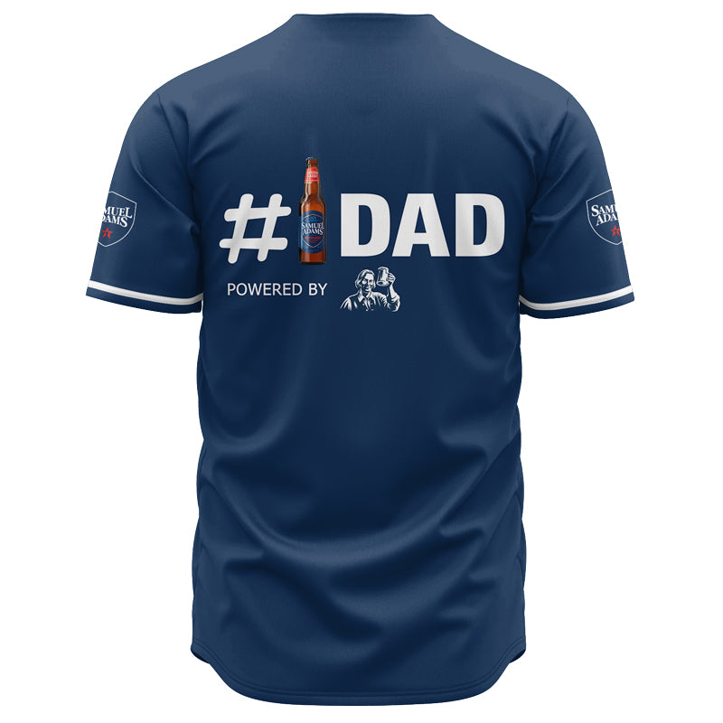 Personalized Samuel Adams Happy Father's Day Baseball Jersey