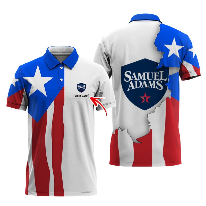 Personalized Samuel Adams Puerto Rico Polo Shirt - Flexiquor.com