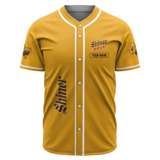 Personalized Shiner Bock Happy Father's Day Baseball Jersey - Flexiquor.com