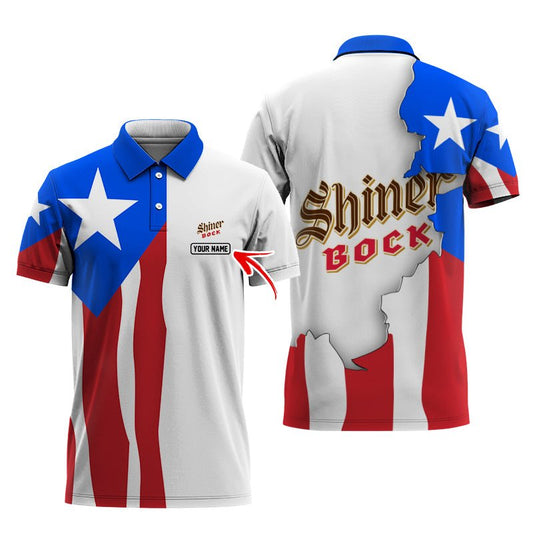 Personalized Shiner Bock Puerto Rico Polo Shirt - Flexiquor.com