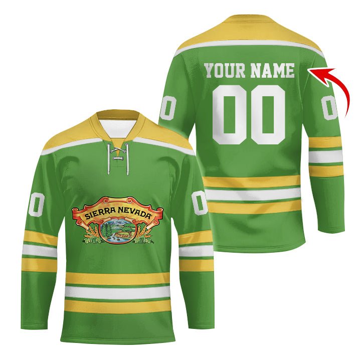Personalized Sierra Nevada Color Stripe Hockey Jersey - Flexiquor.com