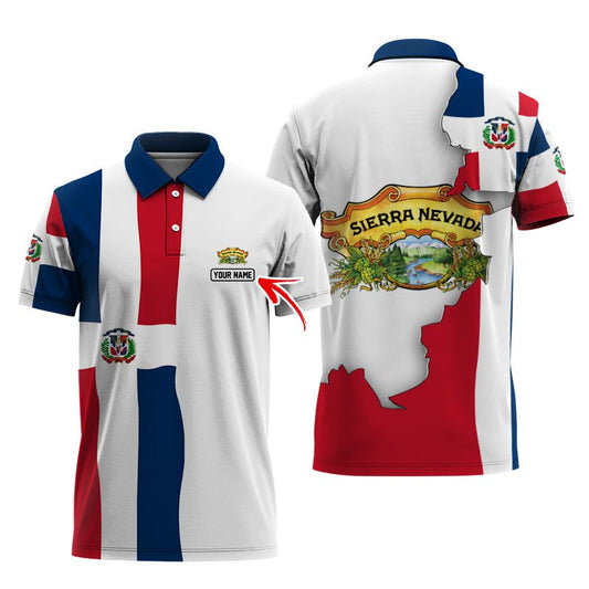 Personalized Sierra Nevada Dominican Colors Polo Shirt - Flexiquor.com