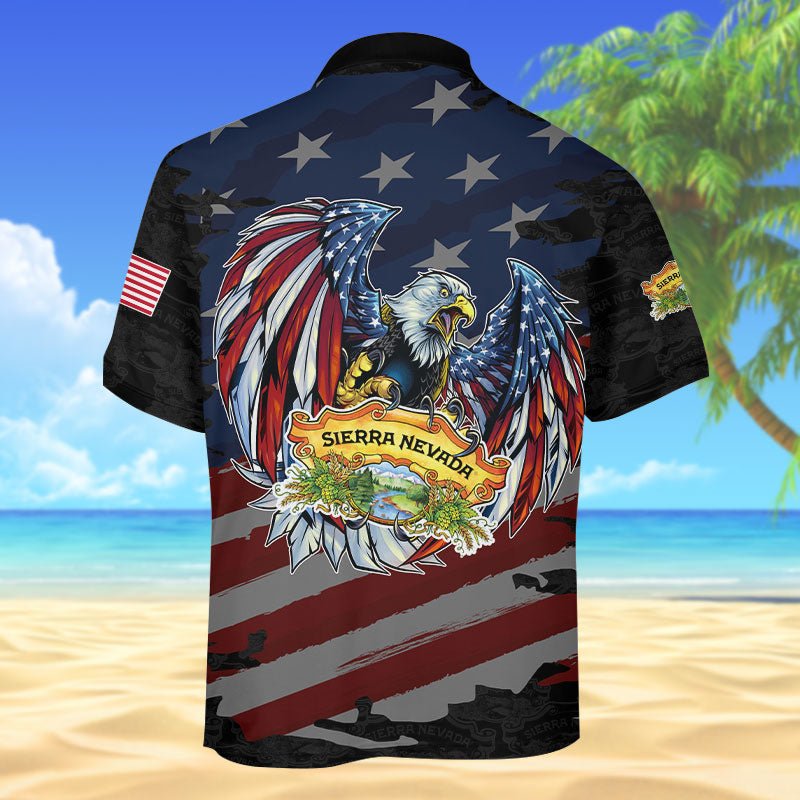 Personalized Sierra Nevada Freedom Eagle Polo Shirt - Flexiquor.com