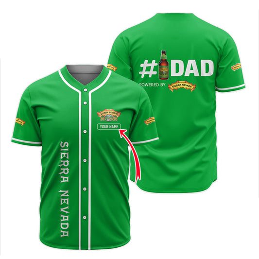 Personalized Sierra Nevada Happy Father's Day Baseball Jersey