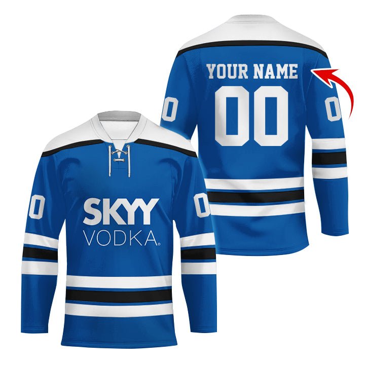 Personalized Skyy Color Stripe Hockey Jersey - Flexiquor.com