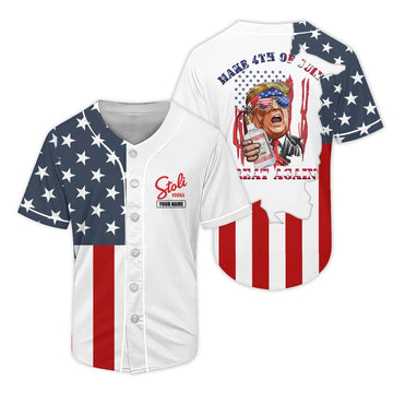 Personalized Stoli Donald Trump Independence Day Baseball Jersey - Flexiquor.com