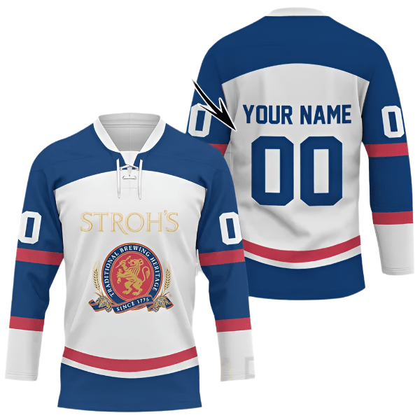 Personalized Stroh's Hockey Jersey - Flexiquor.com