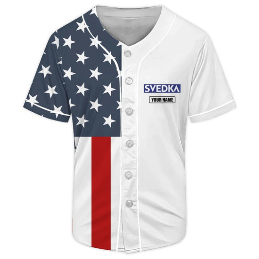 Personalized Svedka Donald Trump Independence Day Baseball Jersey - Flexiquor.com