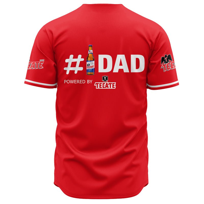 Personalized Tecate Happy Father's Day Baseball Jersey - Flexiquor.com