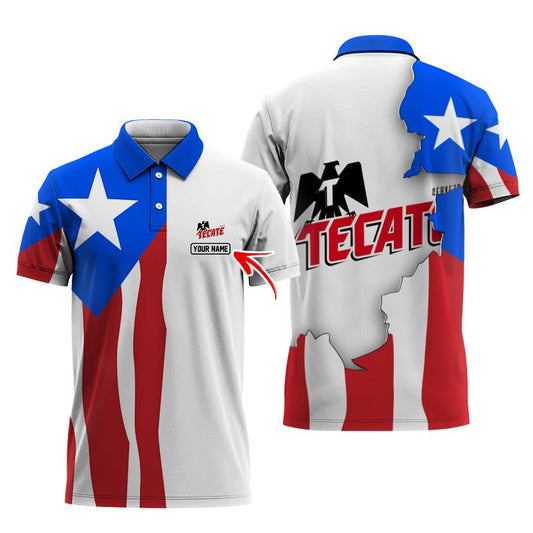 Personalized Tecate Puerto Rico Polo Shirt - Flexiquor.com