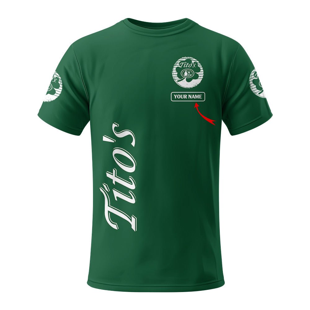 Personalized Tito's St Patrick's Day T-Shirt - Flexiquor.com