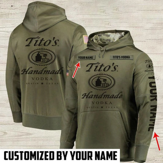 Personalized Tito's USA Flag Hoodie - Flexiquor.com