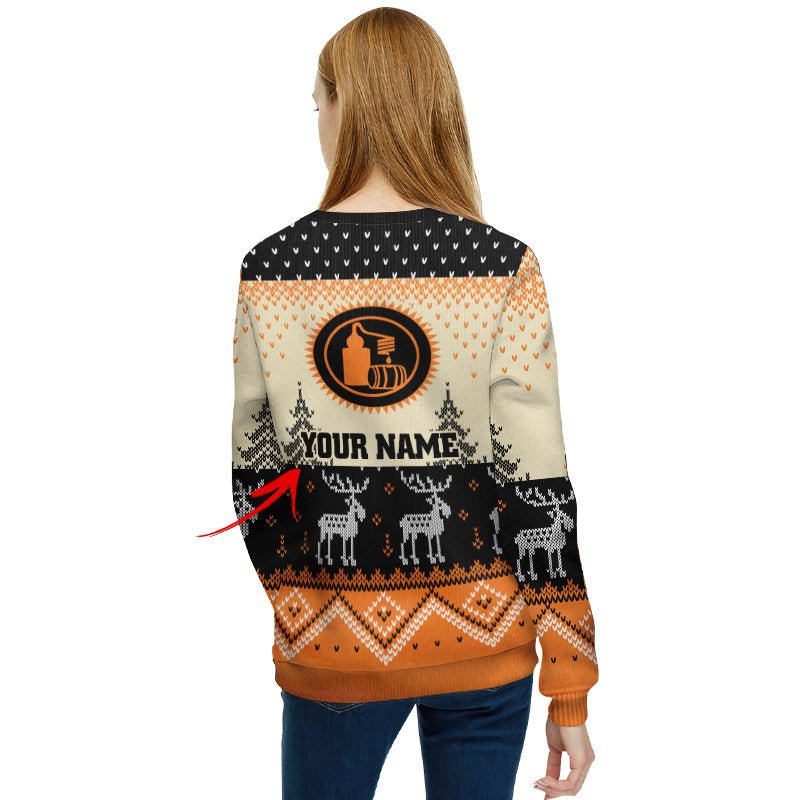 Personalized Tito's Winter Reindeer Ugly Sweater - Flexiquor.com