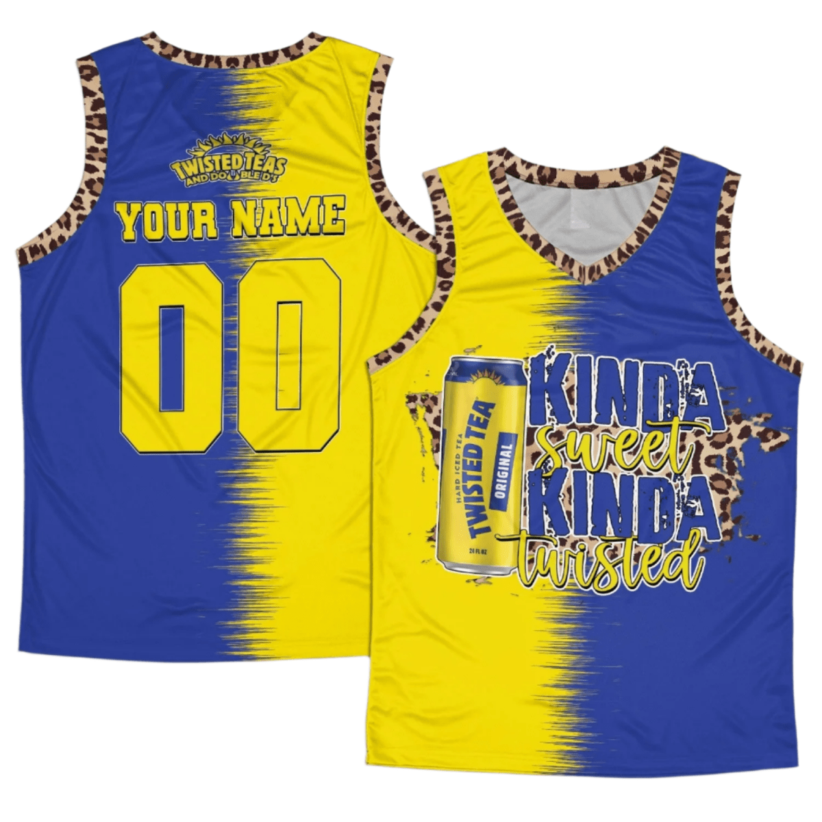 Personalized Twisted Tea Kinda Sweet Kinda Twisted Men's Tank Top - Flexiquor.com