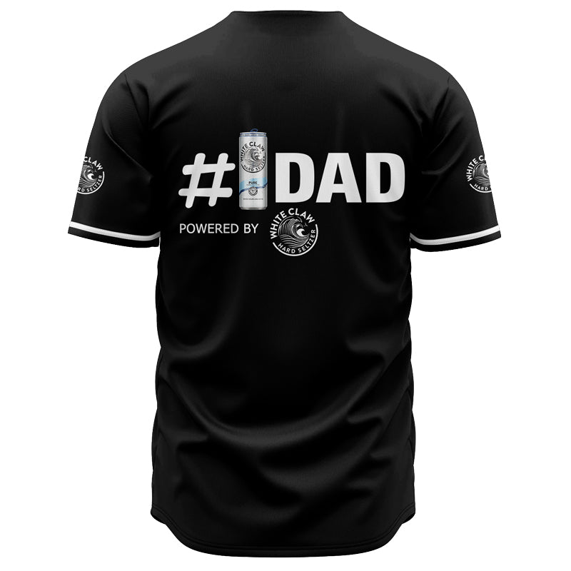 Personalized White Claw Happy Father's Day Baseball Jersey