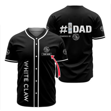 Personalized White Claw Happy Father's Day Baseball Jersey - Flexiquor.com