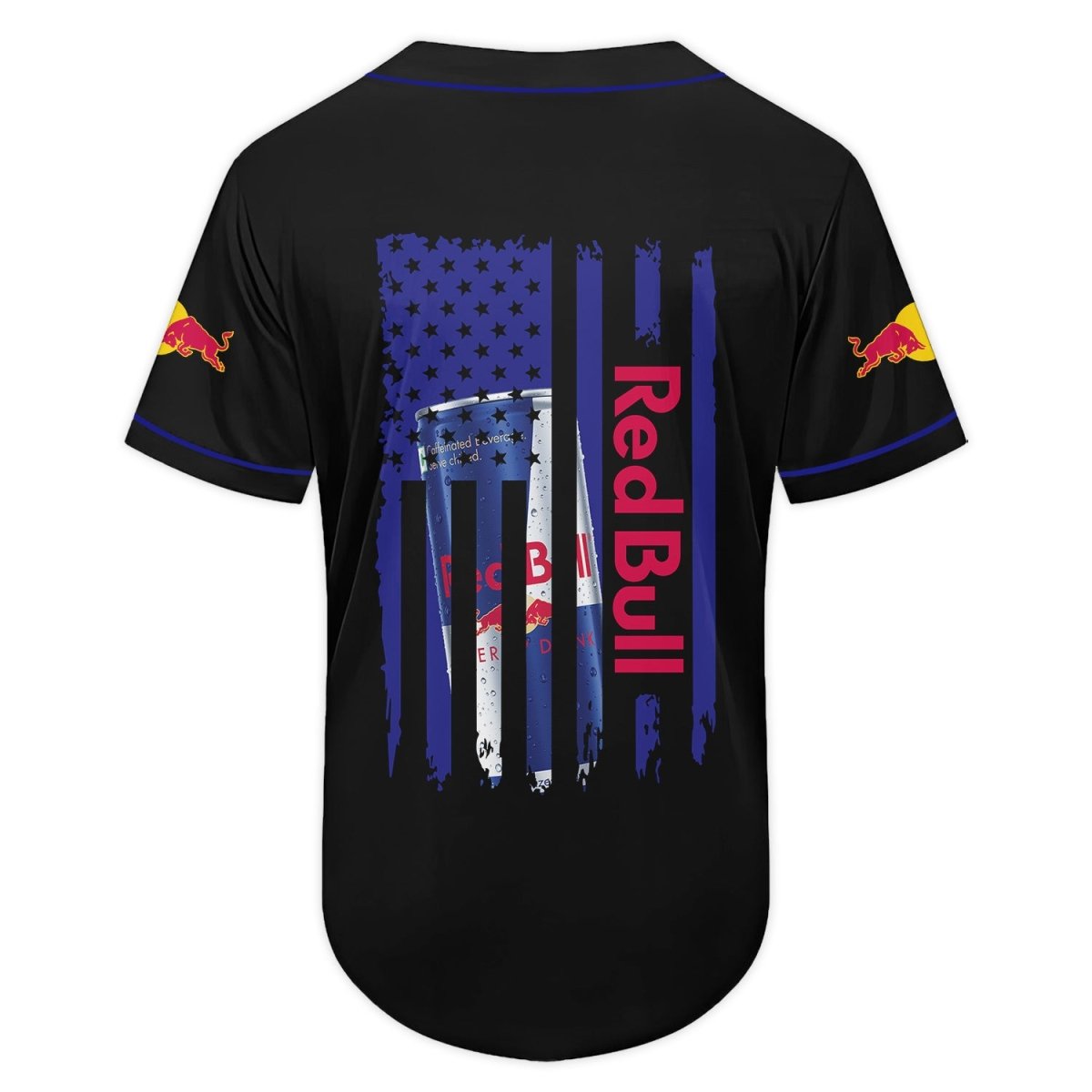 Red Bull American Flag Baseball Jersey - Flexiquor.com