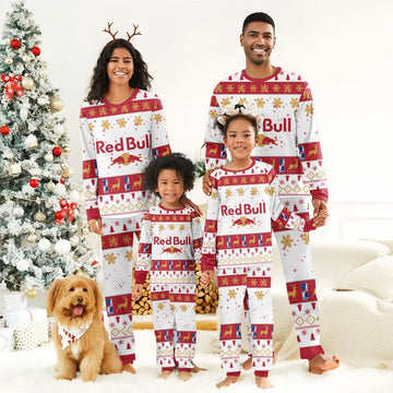 Red Bull Christmas Holiday Family Pajamas Set - Flexiquor.com