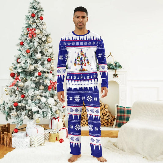 Red Bull Christmas Tree Family Pajamas Set - Flexiquor.com