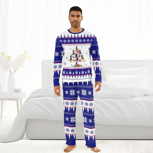 Red Bull Christmas Tree Family Pajamas Set - Flexiquor.com