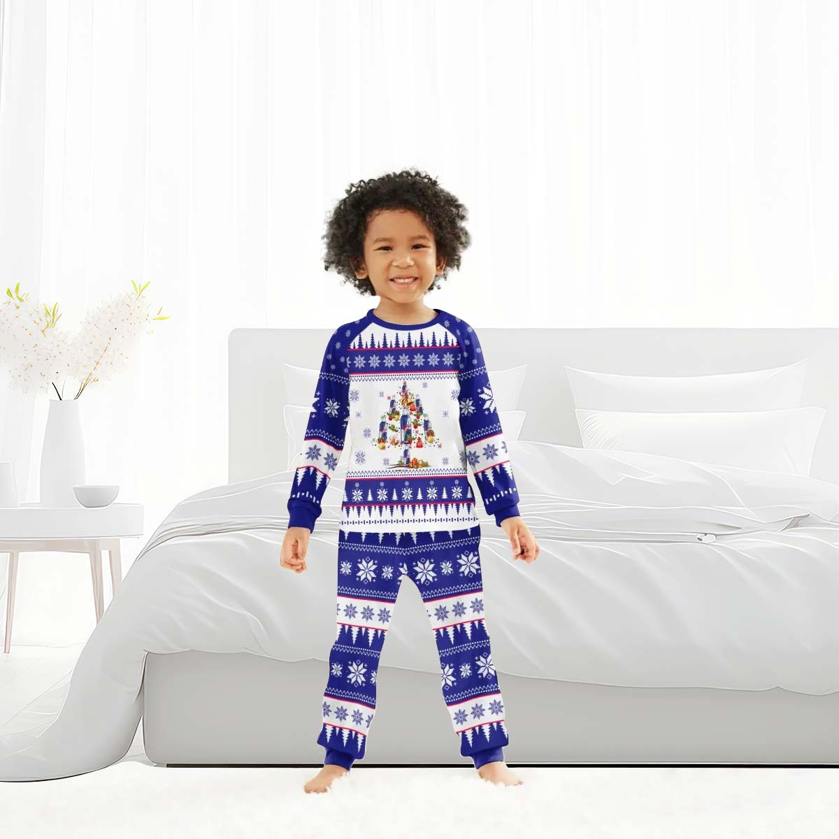 Red Bull Christmas Tree Family Pajamas Set - Flexiquor.com