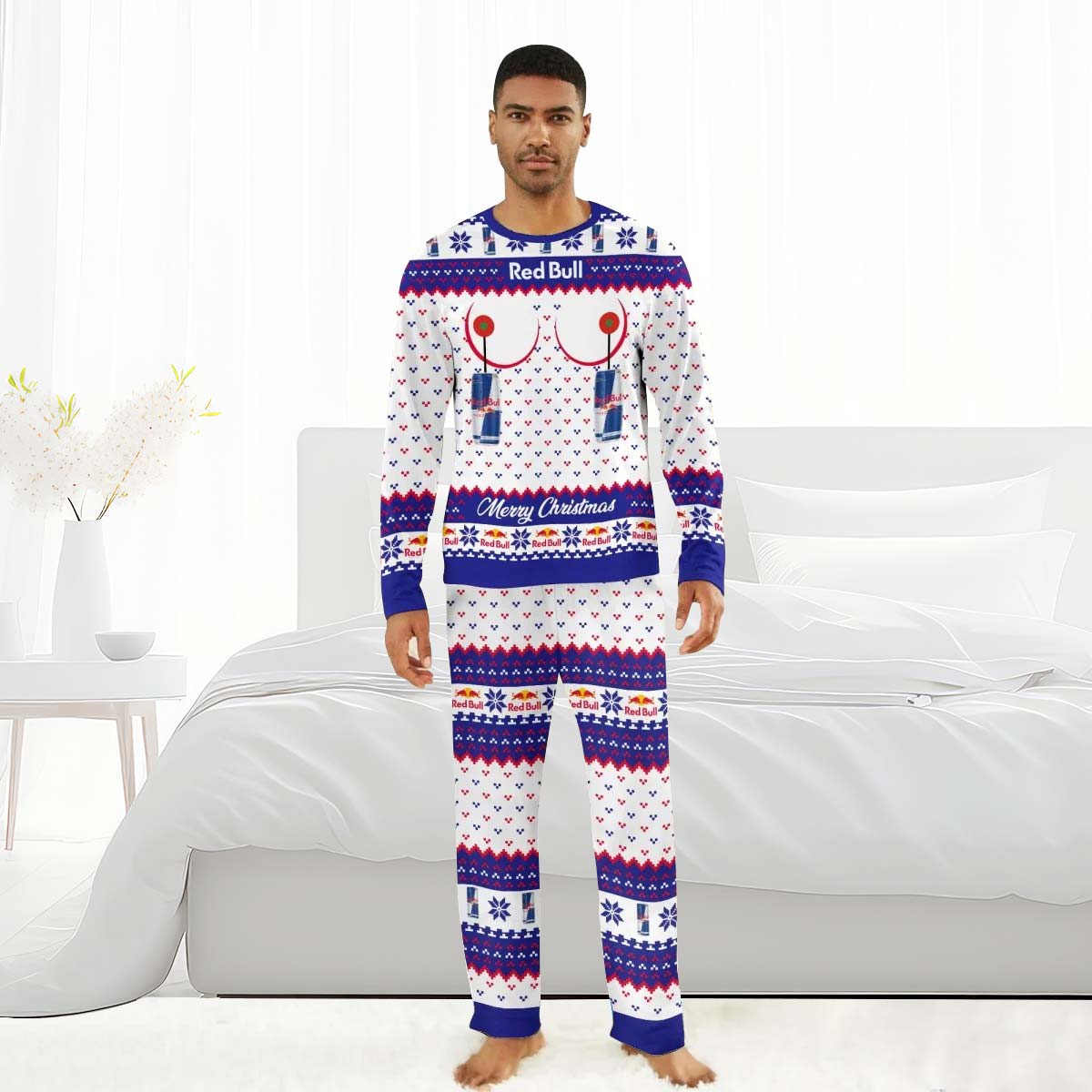Red Bull Merry Chistmas Family Pajamas Set - Flexiquor.com