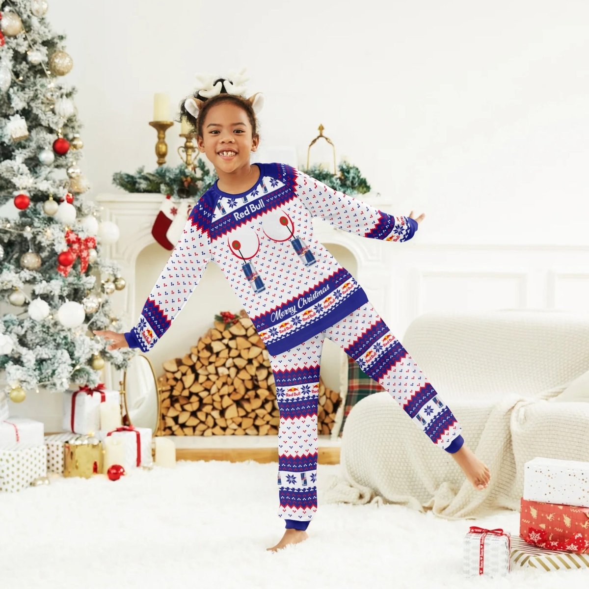 Red Bull Merry Chistmas Family Pajamas Set - Flexiquor.com