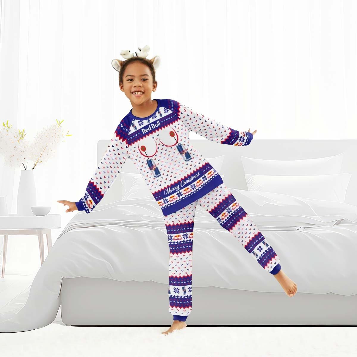 Red Bull Merry Chistmas Family Pajamas Set - Flexiquor.com