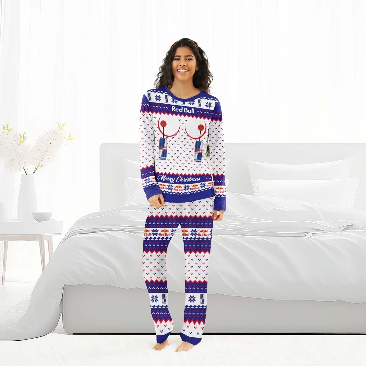Red Bull Merry Chistmas Family Pajamas Set - Flexiquor.com