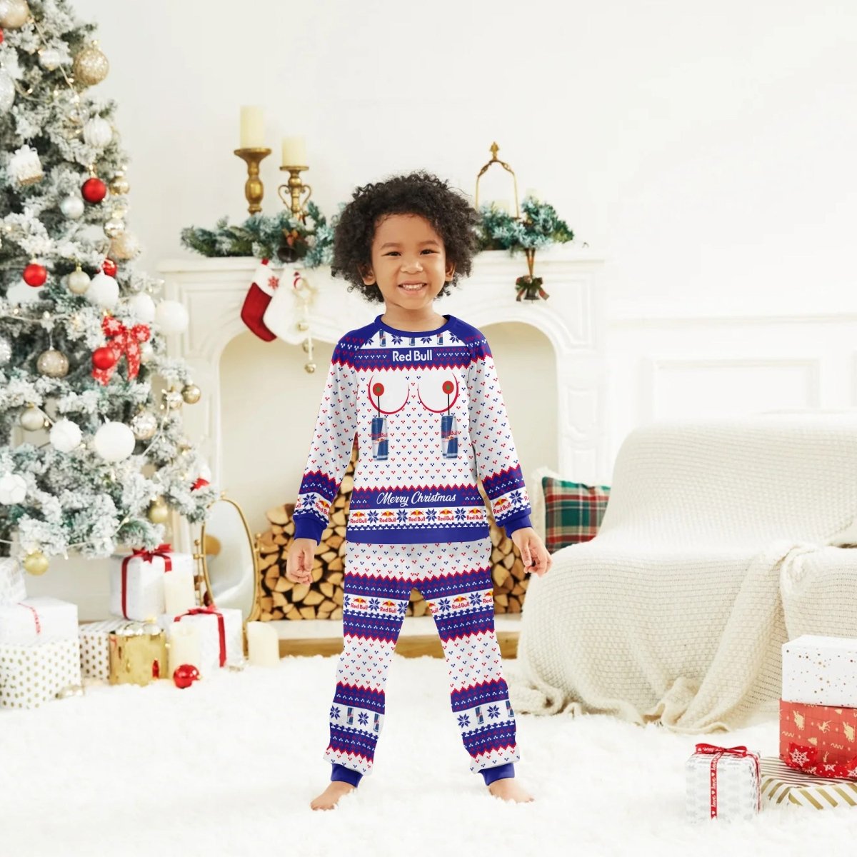 Red Bull Merry Chistmas Family Pajamas Set - Flexiquor.com