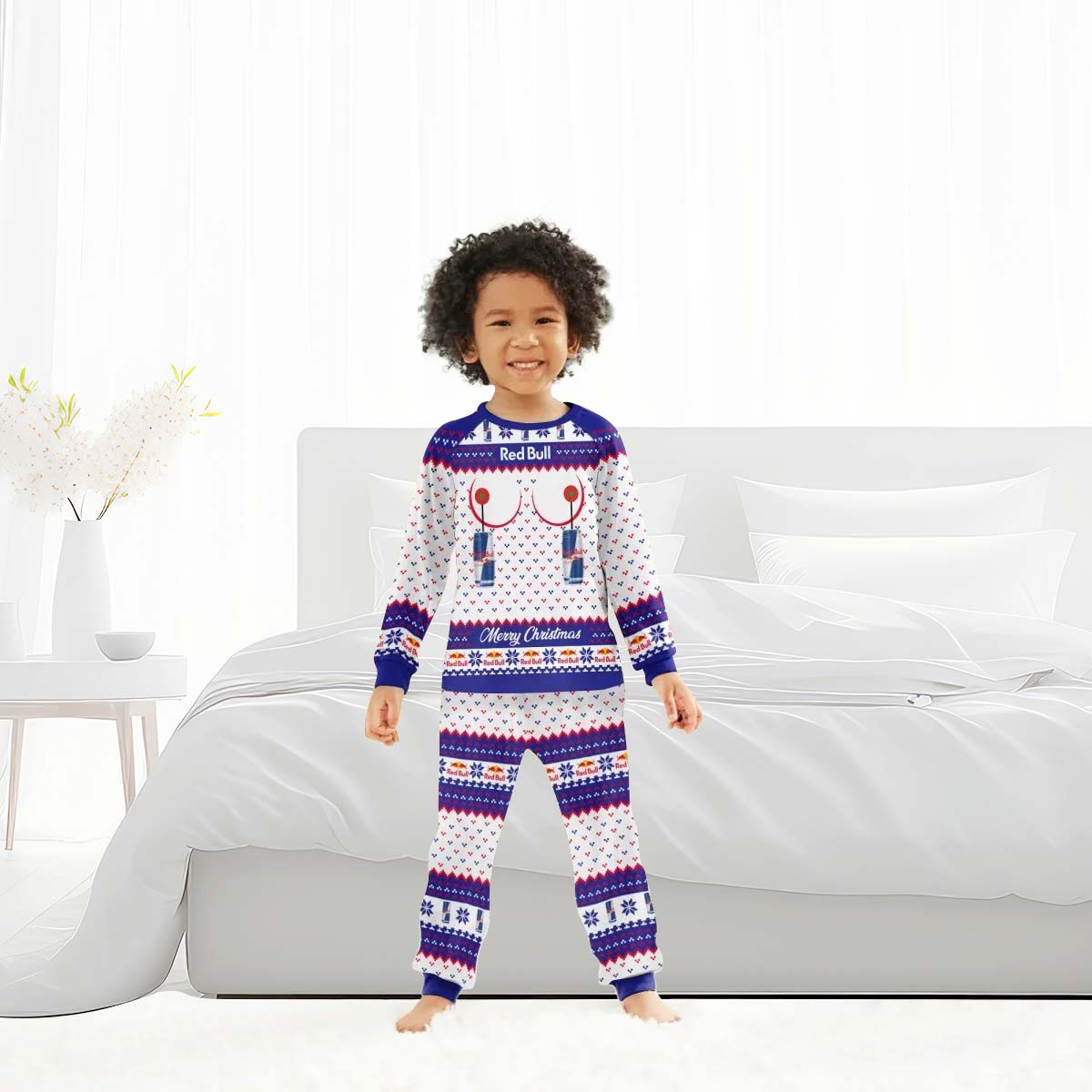 Red Bull Merry Chistmas Family Pajamas Set - Flexiquor.com