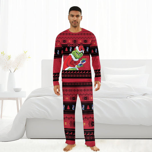 Red Bull Santa Grinch Family Pajamas Set - Flexiquor.com