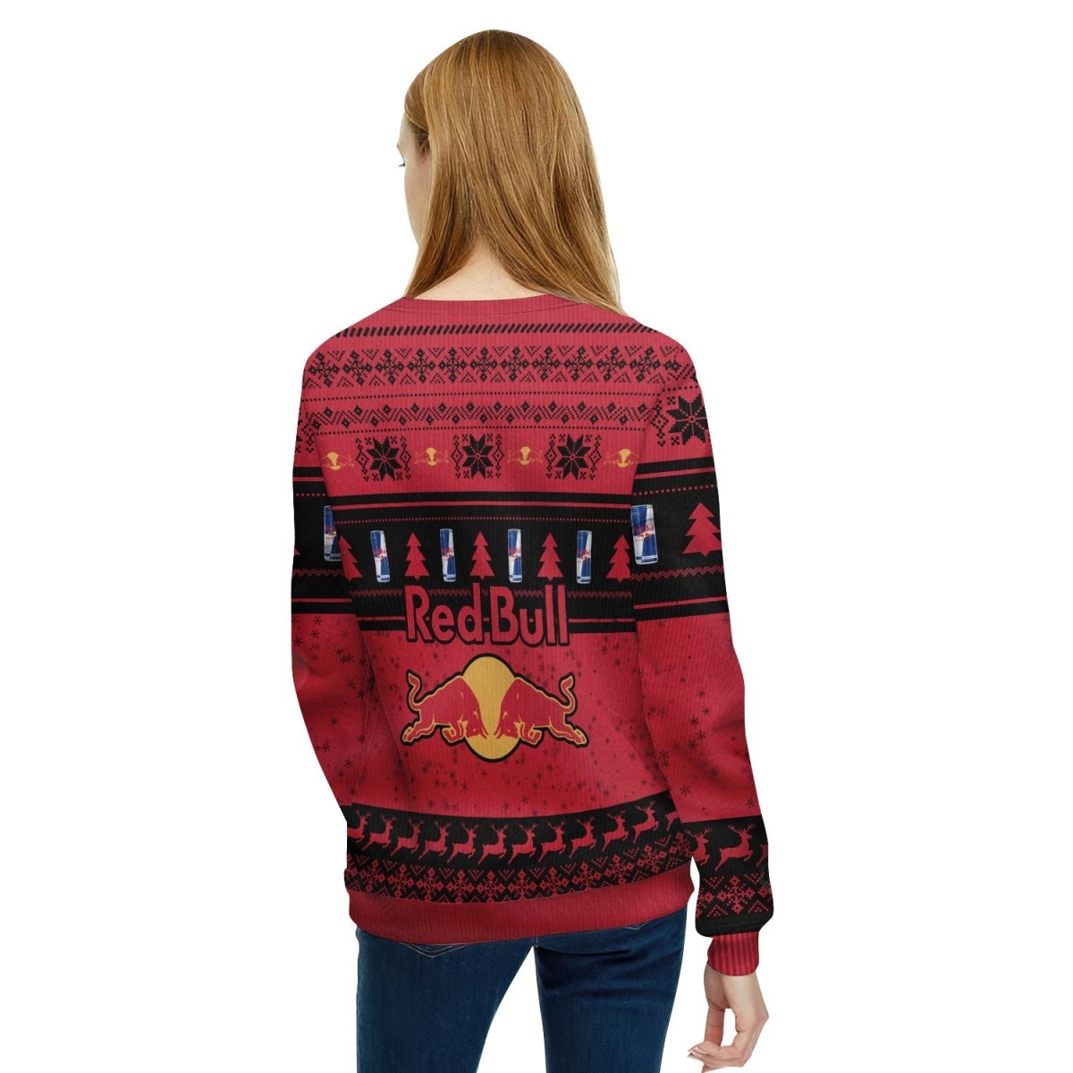 Red Bull Santa Grinch Ugly Sweater - Flexiquor.com