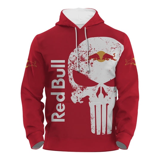 Red Bull Skull Hoodie & Zip Hoodie - Flexiquor.com