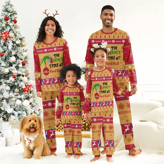 Red Bull The Grinch Stole Family Pajamas Set - Flexiquor.com