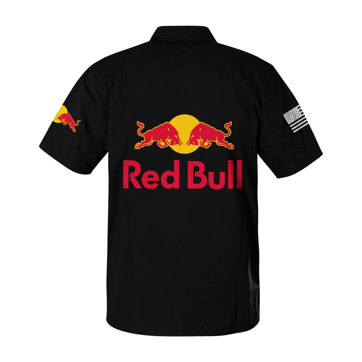 Red Bull USA Flag Button Shirt - Flexiquor.com