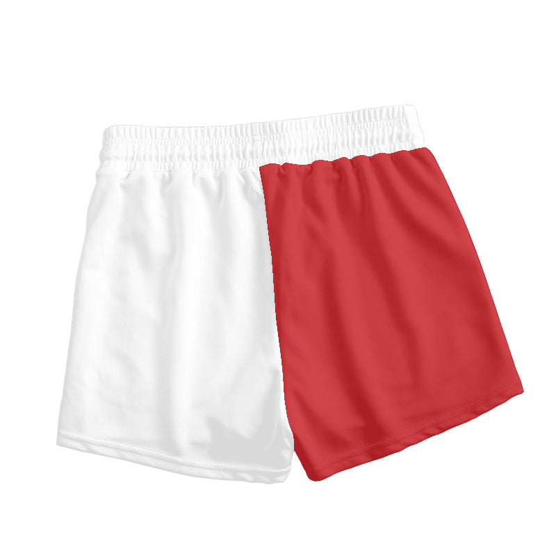 Red White Fireball Women's Casual Shorts