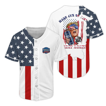 Samuel Adam Donald Trump Independence Day Baseball Jersey - Flexiquor.com