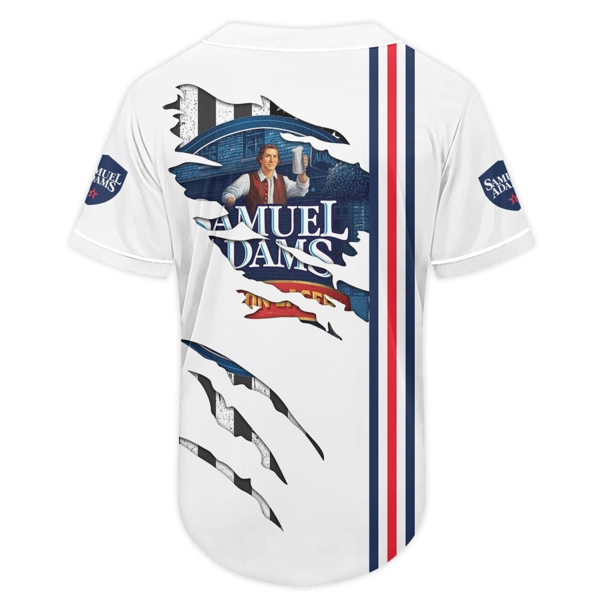 Samuel Adams Claw Scratches Baseball Jersey - Flexiquor.com