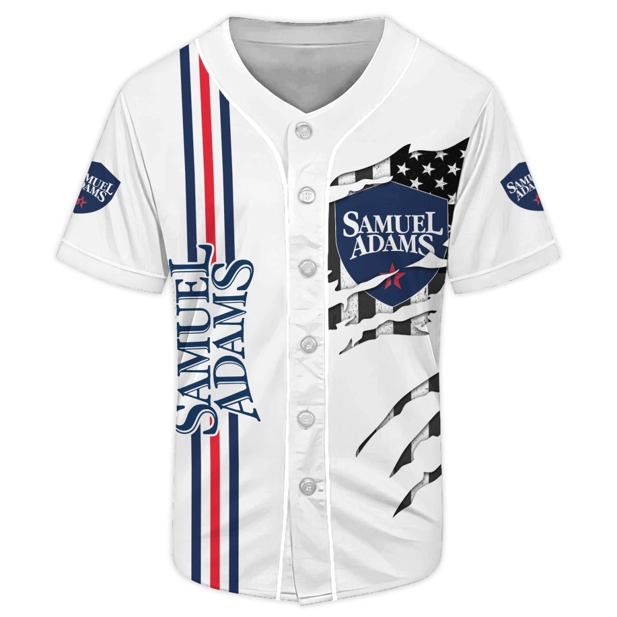 Samuel Adams Claw Scratches Baseball Jersey - Flexiquor.com