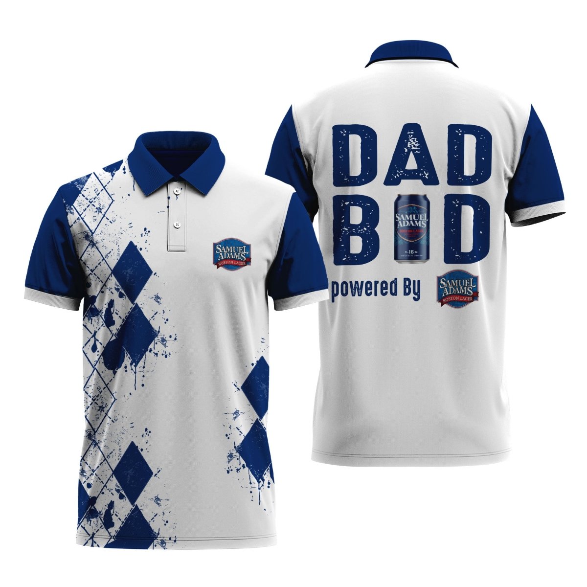 Samuel Adams Diamond Dad Polo Shirt - Flexiquor.com