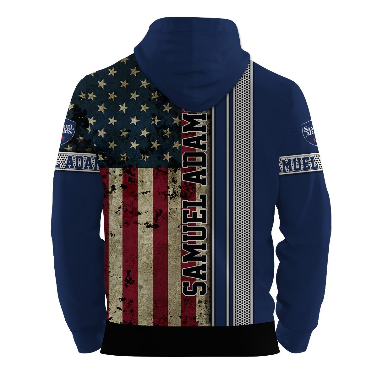 Samuel Adams Stainless Steel American Flag Hoodie & Zip Hoodie - Flexiquor.com