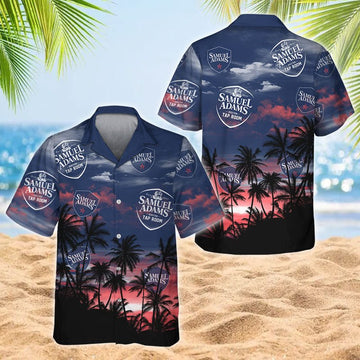 Samuel Adams Tropical Sunset Hawaiian Shirt - Flexiquor.com